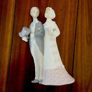 LLADRO “wedding” bride & groom with box in EUC VTG